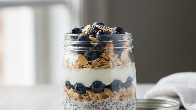 Overnight oats med protein